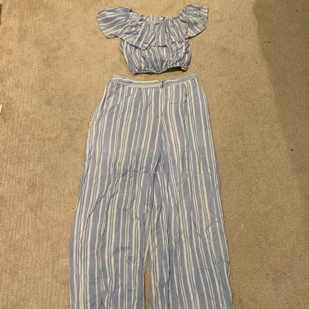 Two piece striped set